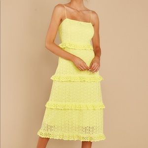 RED DRESS BOUTIQUE EYELET DRESS